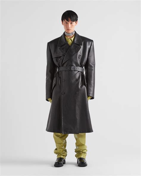 men prada trench coat|Cord Double.